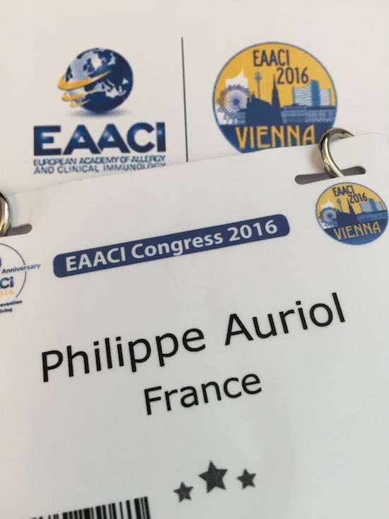 EAACI 2016 à Vienne - Le congrès de Philippe Auriol